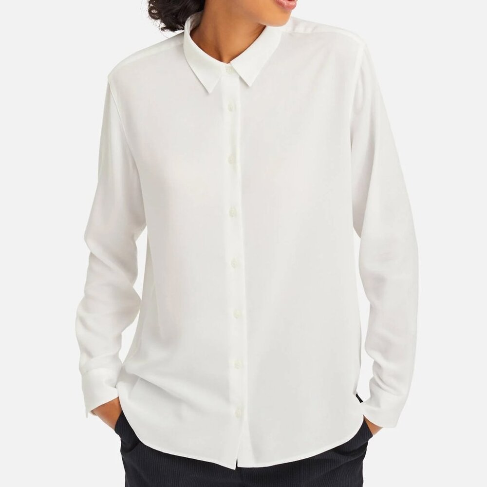 Uniqlo Rayon Long Sleeve Blouse - Picture 2 of 14